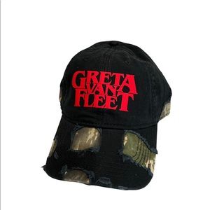 Greta Van fleet high quality vinyl print black camo hat